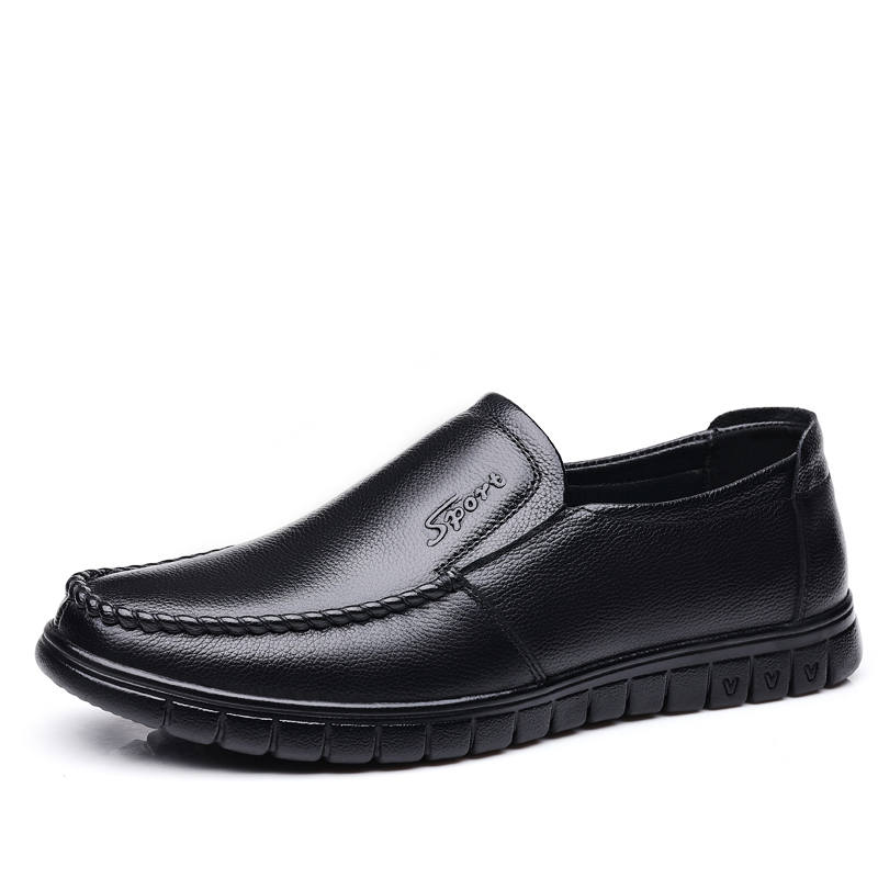 CariteSport Cow Leather Fleece Lined Thermal Slip Resistant Abrasion Resistant Fashion Comfortable Casual Shoes Men's