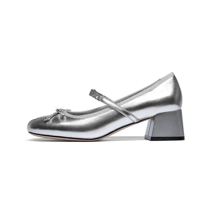 GOLDLION Sheepskin Mary Jane Shoes Women's