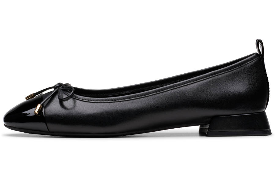 Clarks Sheepskin Casual Shoes Women's Black