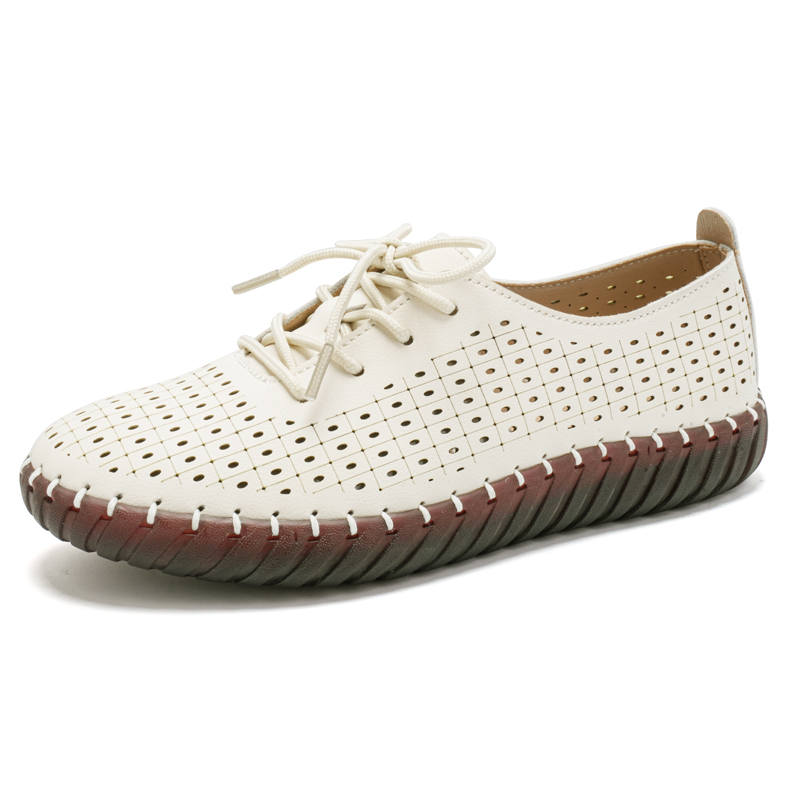 Reivantix Reivanti Microfiber Leather Casual Shoes Women's Beige