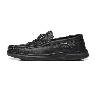 KJ Men's Casual Shoes Men's Low Top Black