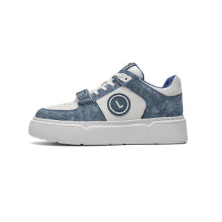 LAILE Low top Skateboard Shoes Men's Light Blue