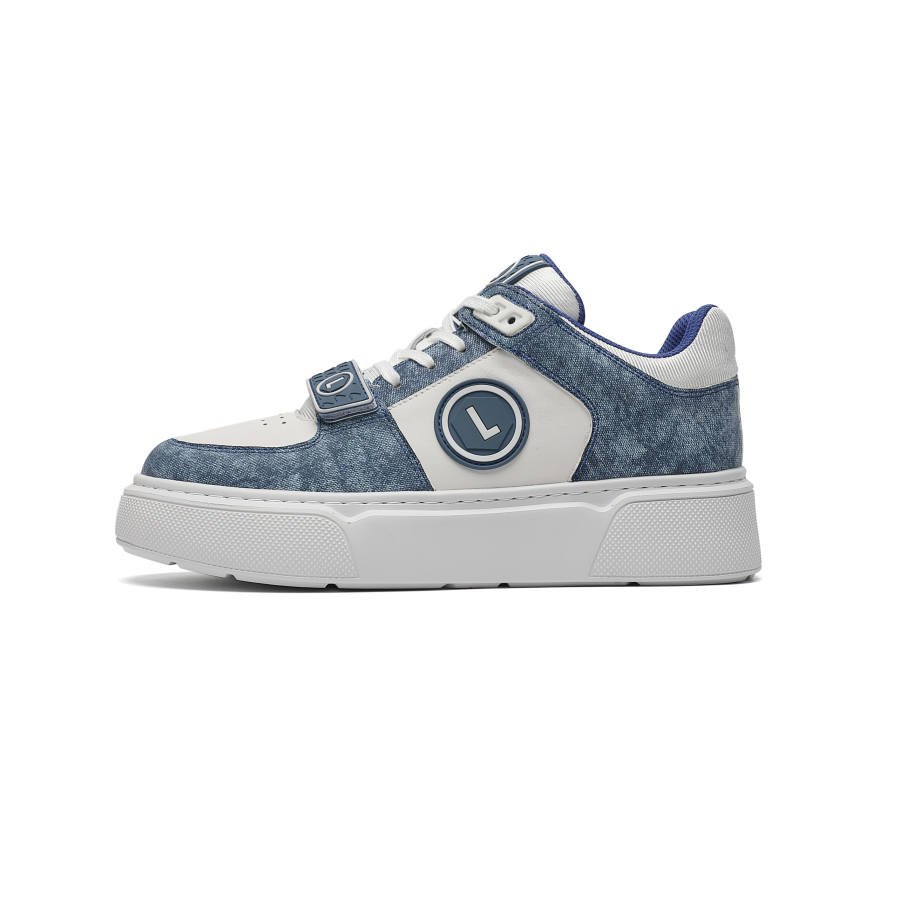 LAILE Low top Skateboard Shoes Men's Light Blue