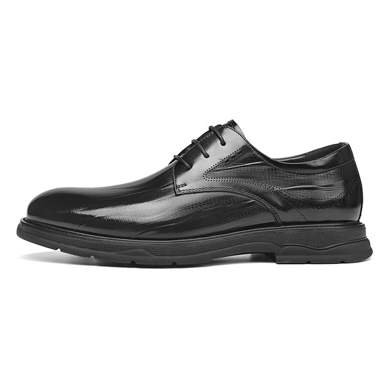 SEPTWOLVES Top Grain Cow Leather Dress Shoes Men's Black