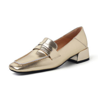 BAISHITING Cow Leather Loafers 3.5cm Women's