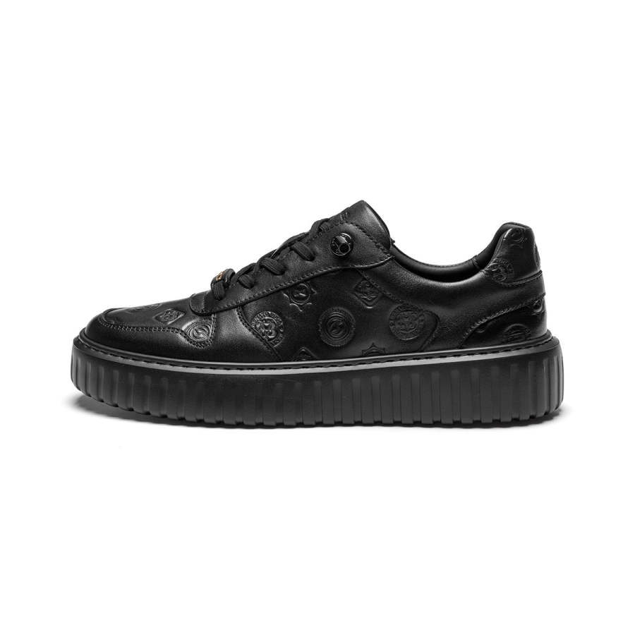 J.BENATO Cow Leather Lightweight Low top Skateboard Shoes Men's