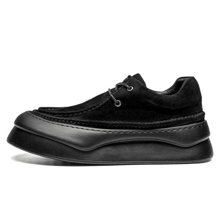 LEAVELAND Men's Casual Shoes Men's Low Top Black/Khaki