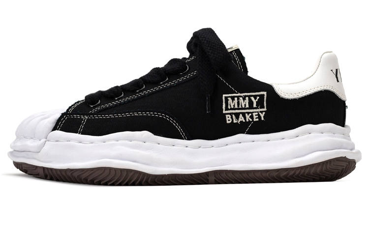 MIHARA YASUHIRO Blakey Canvas Low top Stylish Skateboarding Shoes Unisex Black
