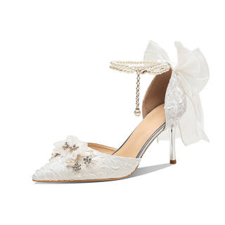 TADSW White Moonlight Collection Slim Heel High Heels 6CM Women's