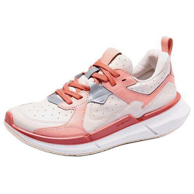 Ecco Biom 2.2 Cow Leather Abrasion Resistant Low top Casual Shoes Women's Orange Pink