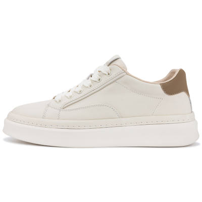 TIMOTHY&CO. Top Grain Cow Leather Low top Skateboard Shoes Men's Ivory