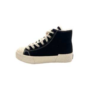 QIANJIN High top Canvas Shoes Women's Black