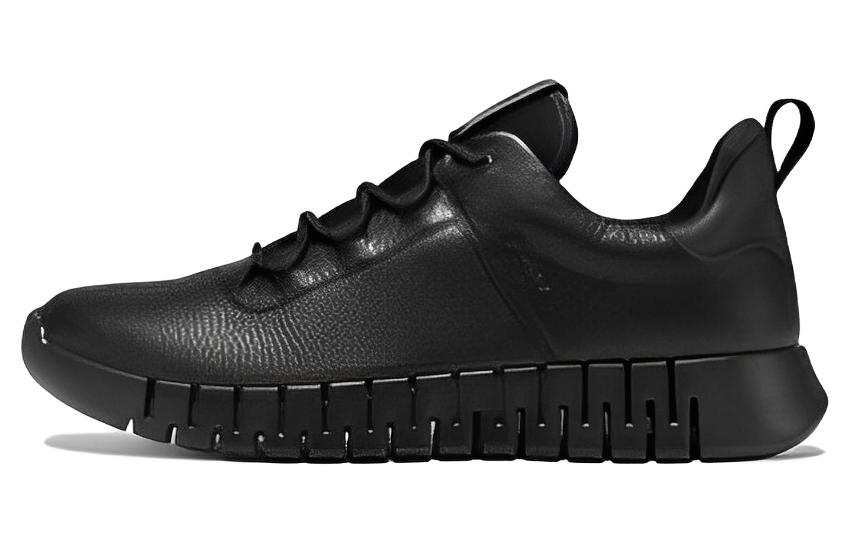 Ecco Smart Series Cow Leather Waterproof And Breathable Lightweight Low top Casual Shoes Men's Black