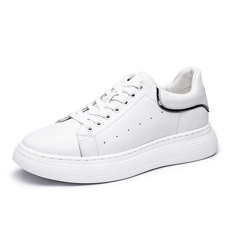 QIAONAI Cow Split Leather Low top Casual Shoes Men's