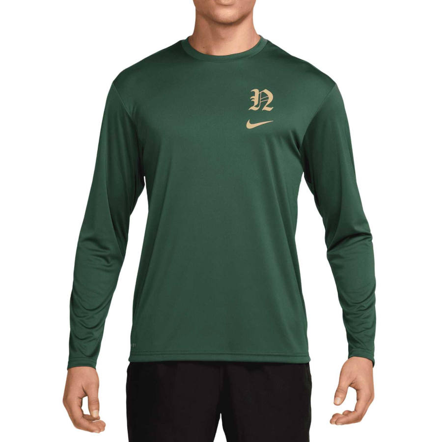 Nike Nike T Shirts Men's Cedar Wood/Parachute Beige/Parachute Beige Crew Neck Moderate Straight Fit