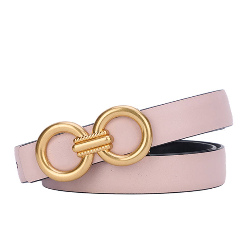 Barbie Cow Leather Zinc Alloy Leather Belts Women's 2cm