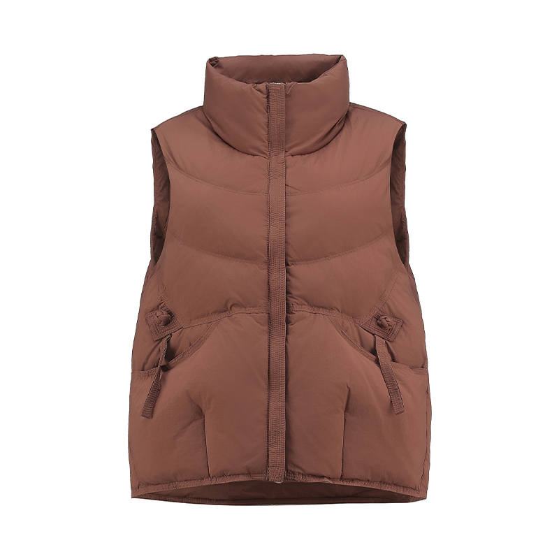 YALU Down Vests Women's Stand Collar Lightweight
