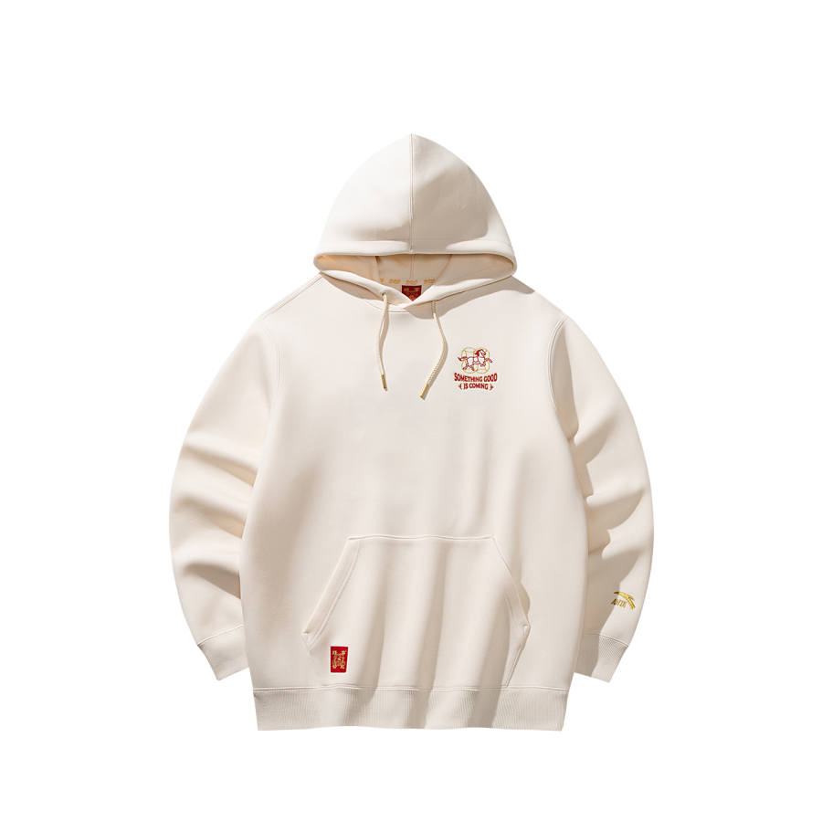 Anta Good Things Will Happen Sweatshirt Men's Milk Salt White
