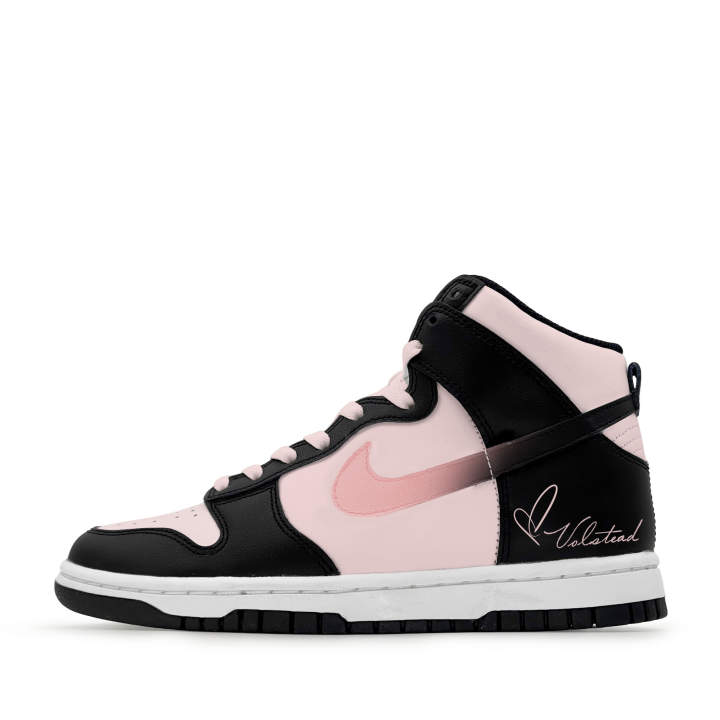 Nike Nike Dunk Thermal Cushioning Abrasion Resistant High top Skateboard Shoes Women's Black Pink