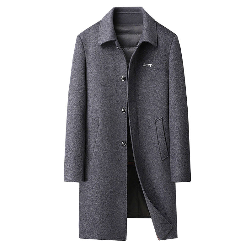 Jeep Jeep Coats Unisex Lapel Thickened Straight Fit