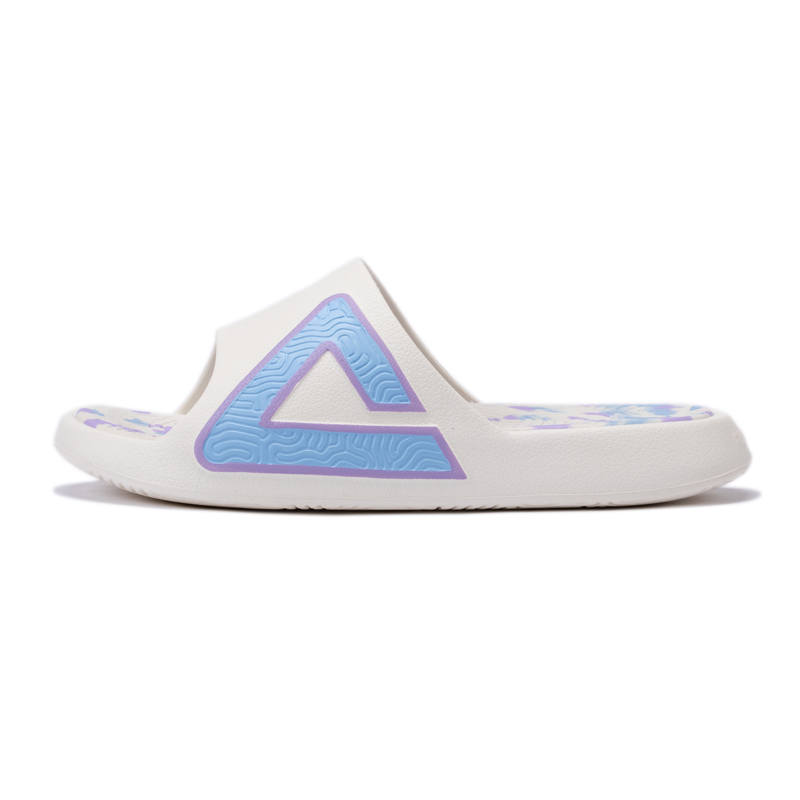 PEAK PEAK Tai Ji1.0 Slide Slippers Unisex Canvas White Blue
