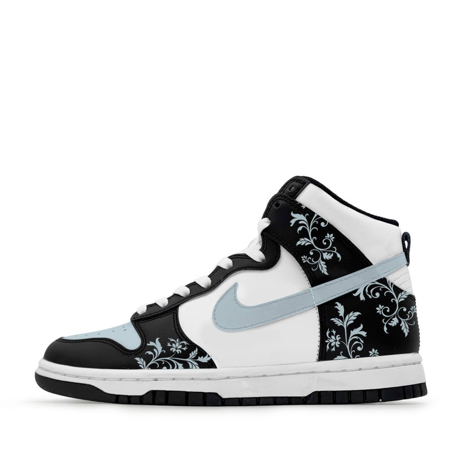 Nike Nike Dunk Thermal Cushioning Abrasion Resistant High top Skateboard Shoes Women's Black White Purple