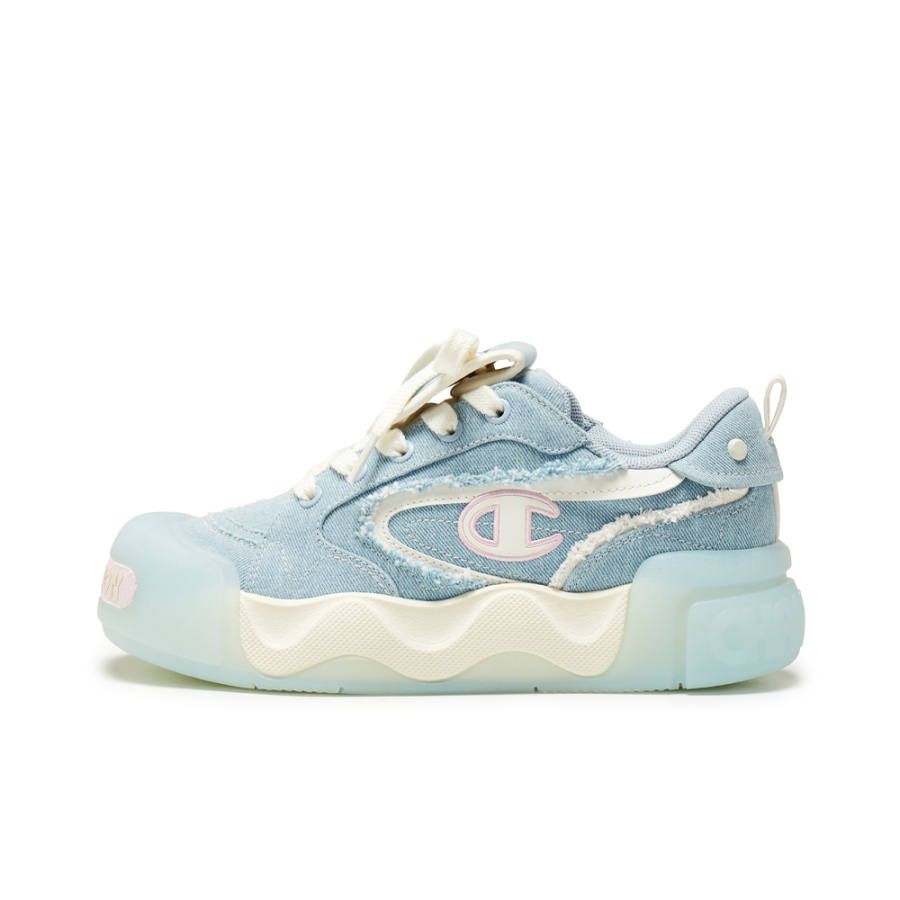 Champion Low top Skateboard Shoes Women's Light Dusk Blue/Milk White