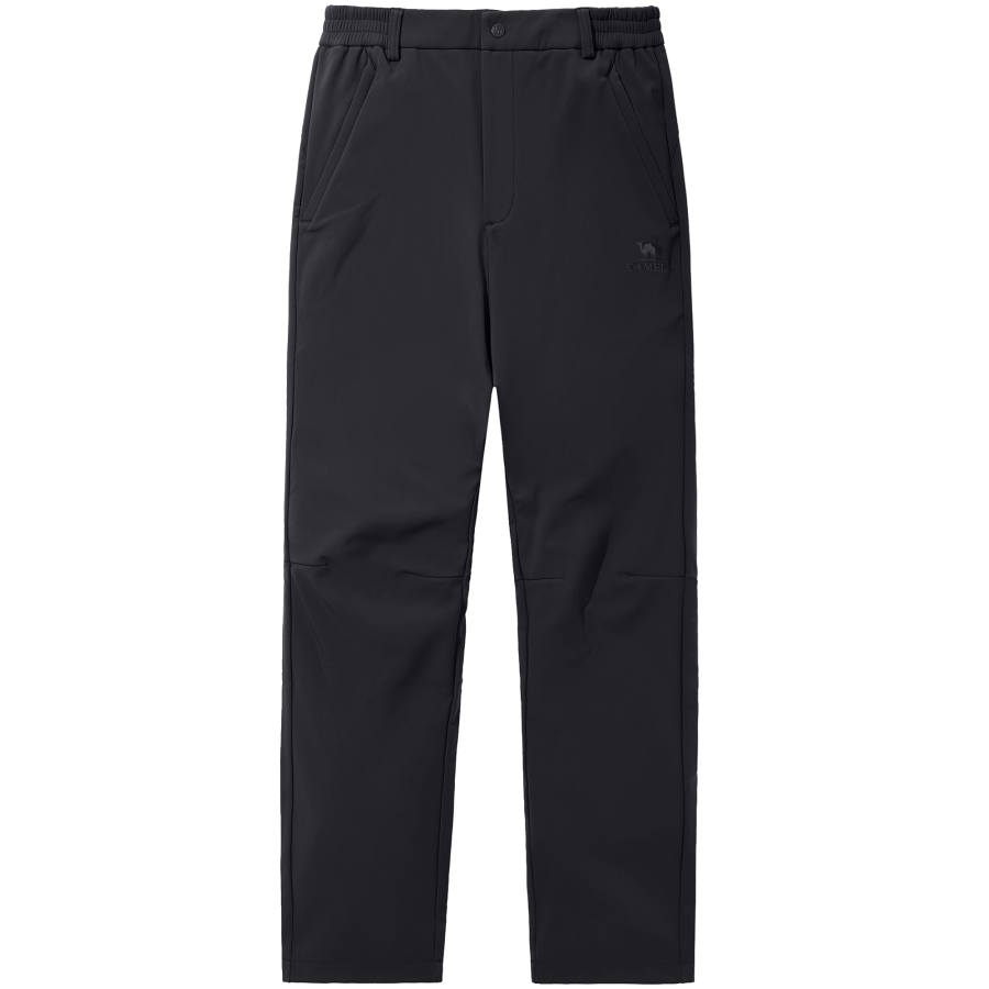 CAMEL CAMEL Urban Techwear Collection, Solid Color Windproof Fleece Lined Thermal Soft Shell Pants Men's