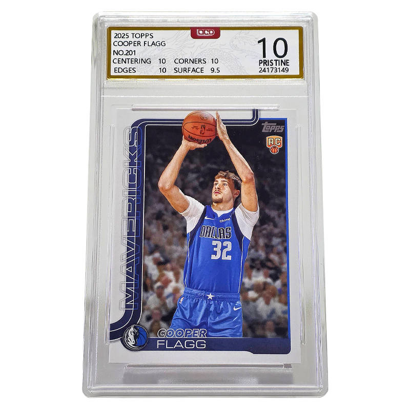 Topps Cooper Flag Player Card, 25th Draft, Mavericks First Overall Pick RC Rookie Card Graded Cards 1 Pc