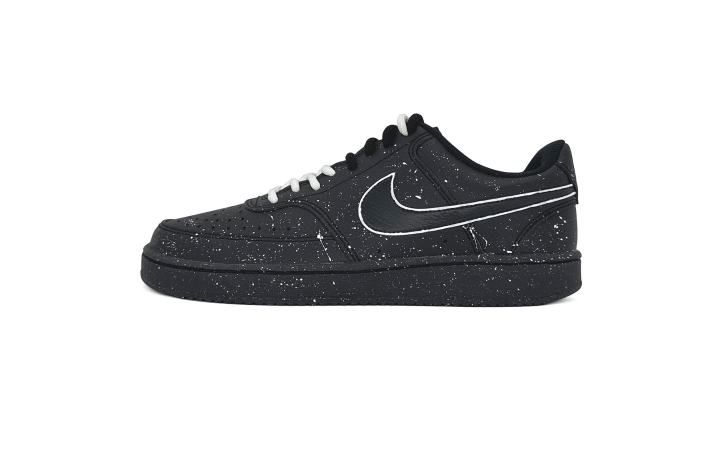Nike Nike Court Vision 1 Abrasion Resistant Low top Skateboard Shoes Unisex Black White