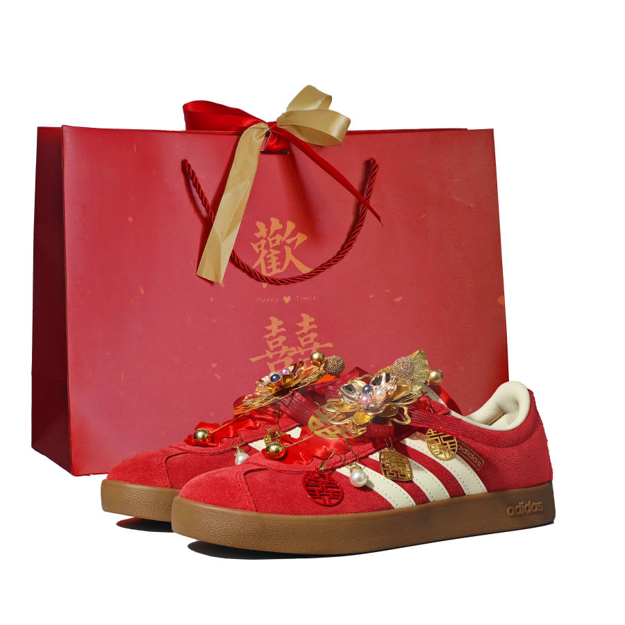 Adidas Adidas Vl Court Classic Joyful Abrasion Resistant Low top Skateboard Shoes Unisex