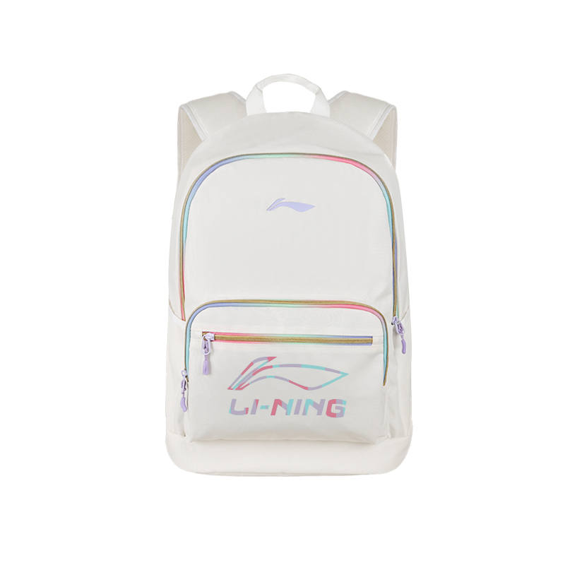Li-Ning Li Ning Polyester Backpack Regular Unisex White & Multicolor