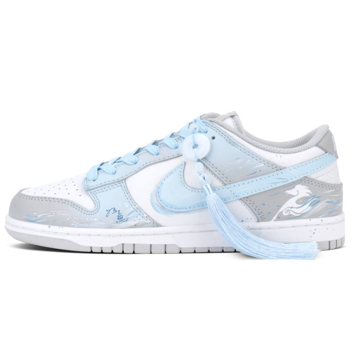 Nike Nike Dunk Low top Skateboard Shoes Unisex Blue Gray