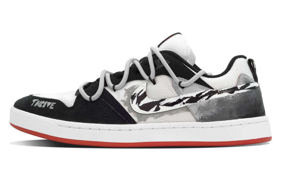 Nike Nike SB Alleyoop DEER Blue Shirt Shadow Abrasion Resistant Abrasion Resistant Low top Skateboard Shoes Men's