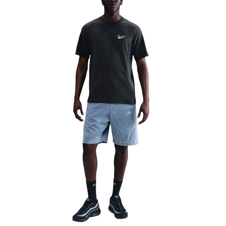 Nike Nike Sportswear T Shirts Men's Anthracite Crew Neck Moderate Straight Fit
