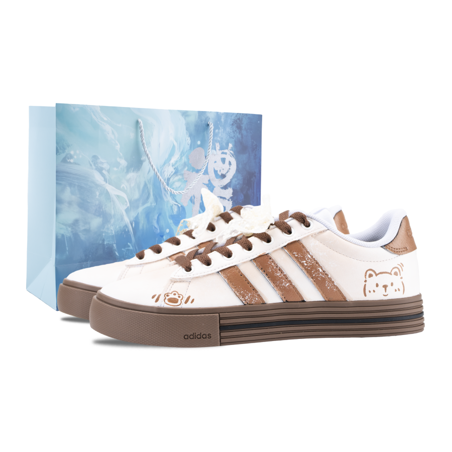 Adidas Adidas Daily 4.0 Caramel Soft Bear Low top Skateboard Shoes Unisex Brown