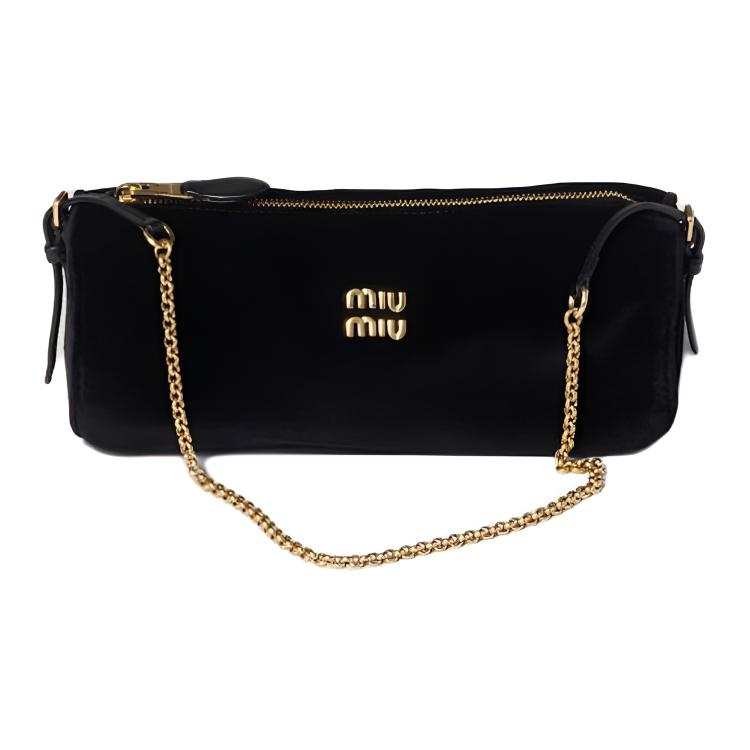MIU MIU Cotton Handbag Small Women's Black