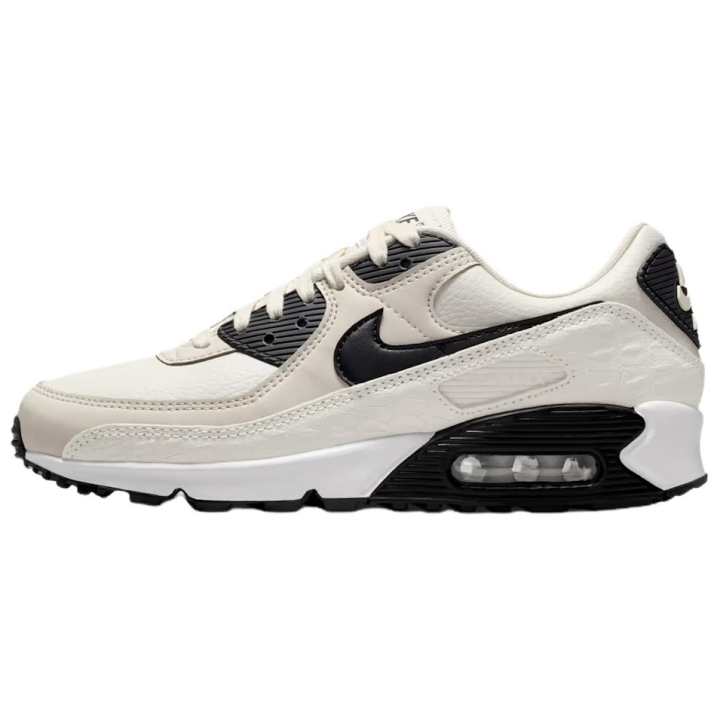 Nike Nike Air Max 90 Comfortable Textile, Leather Running Shoes Women's White