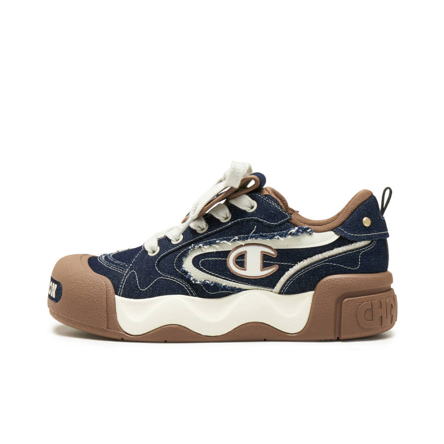 Champion Height Increasing Low top Casual Shoes Men's Junke Blue/Silver Birch Gray