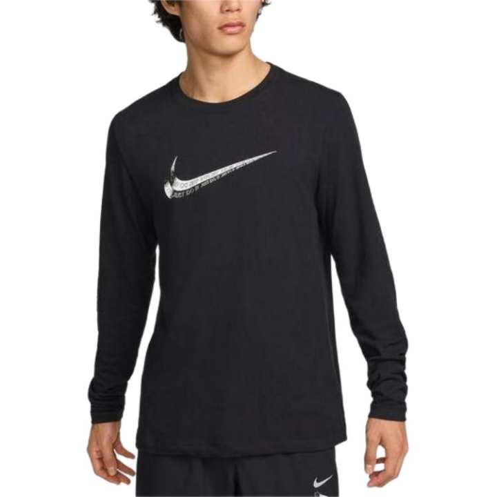 Nike Nike Dri FIT LS SLUB LBR GFX T Shirt Men's
