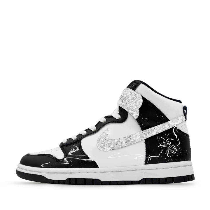 Nike Nike Dunk Thermal Cushioning Abrasion Resistant Slip Resistant High top Skateboard Shoes Women's Silver