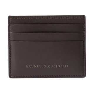 Brunello Cucinelli Calfskin Card Holder Women's Rusty Brown