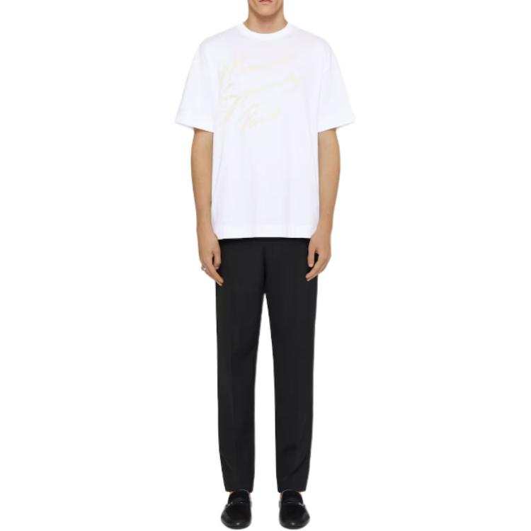 Givenchy Givenchy Slogan Embroidered Crewneck T Shirt