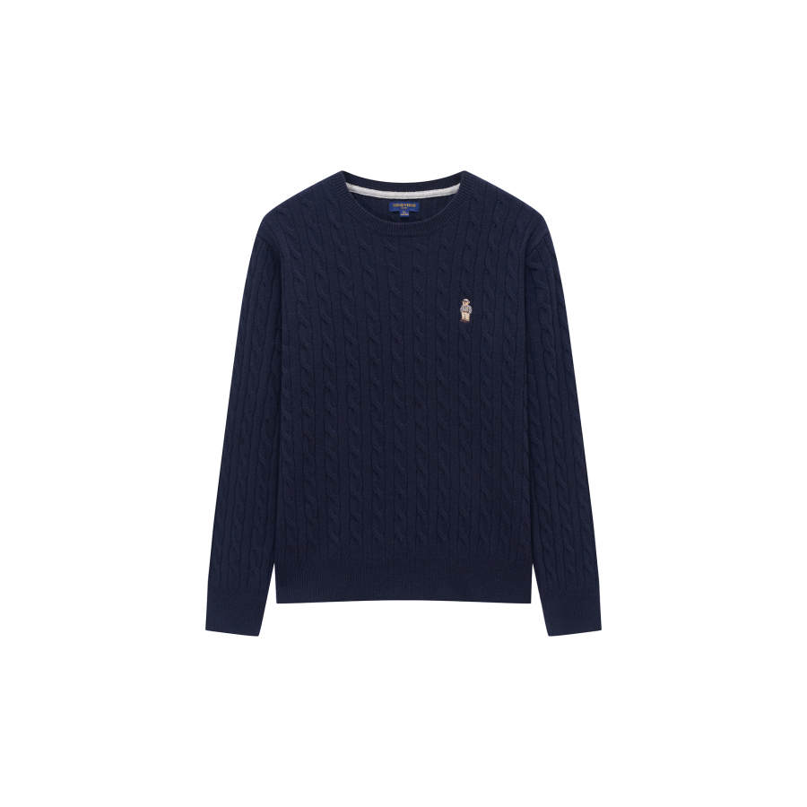 Teenie Weenie Men Evergreen Preppy Style Fall Winter Sweater Winter Unisex