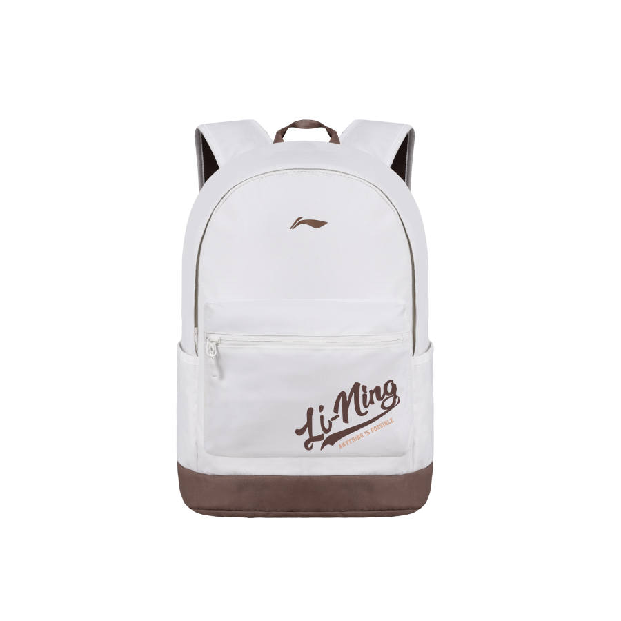 Li-Ning Li Ning Polyester Backpack Unisex Beige