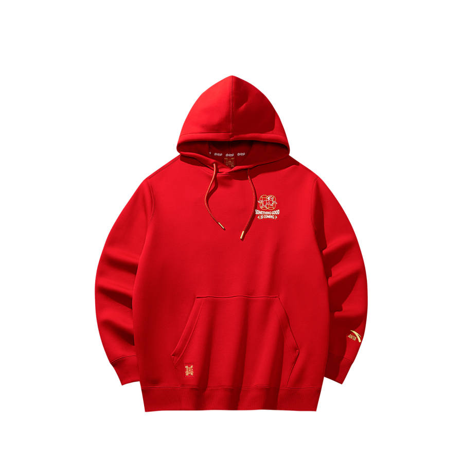 Anta Good Things Will Happen Sweatshirt Men's Rich Red