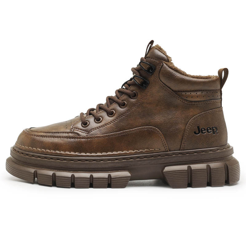 Jeep Jeep Short Combat Boots Men's Brown