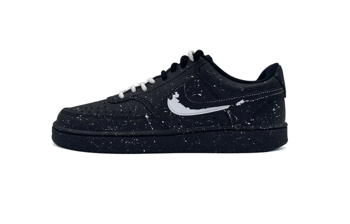 Nike Nike Court Vision 1 Abrasion Resistant Low top Skateboard Shoes Unisex Black White