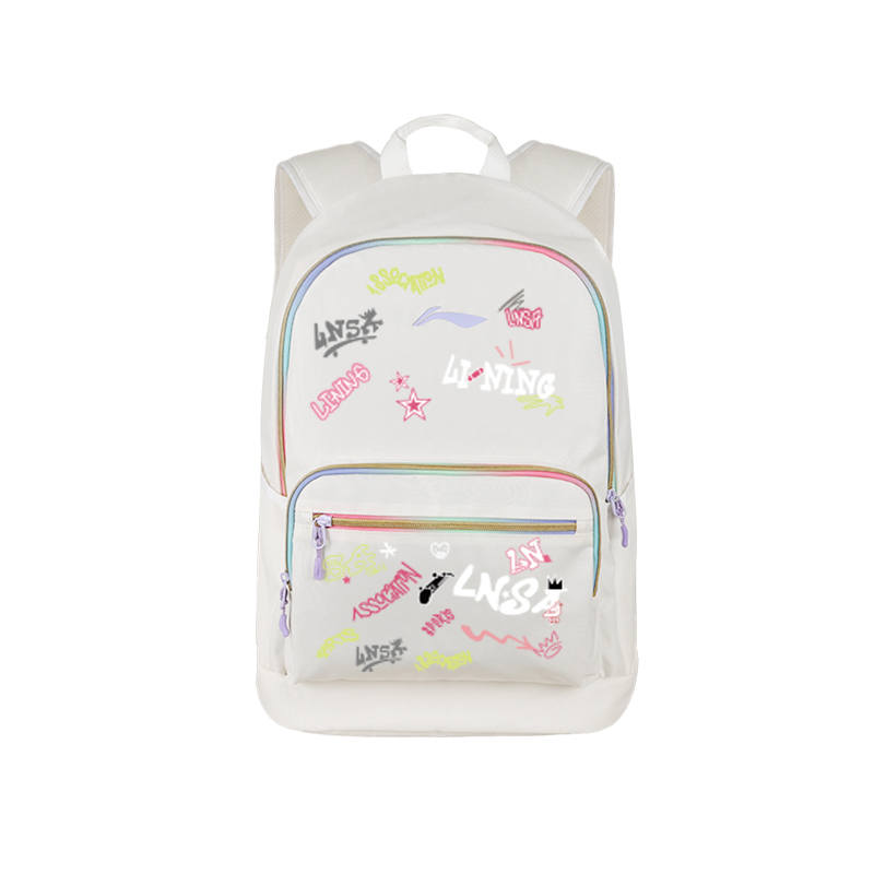 Li-Ning Li Ning Polyester Backpack Regular Women's White & Purple