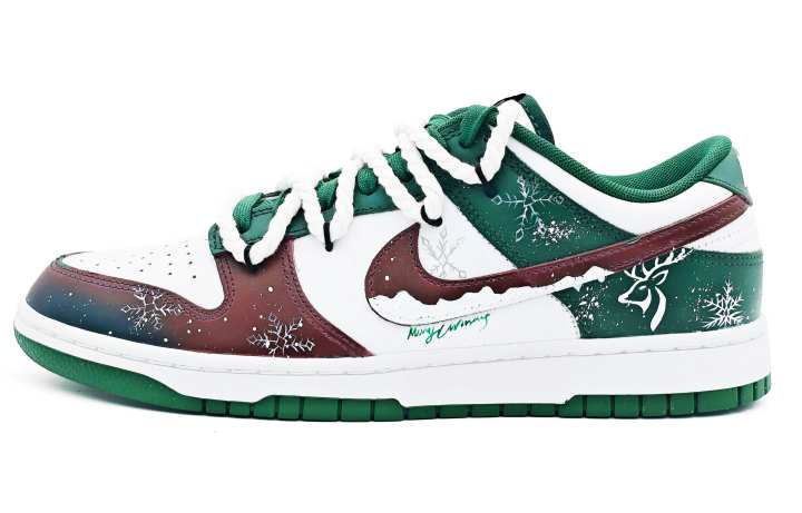 Nike Nike Dunk Cow Leather Cushioning Abrasion Resistant Slip Resistant Low top Skateboard Shoes Unisex Green